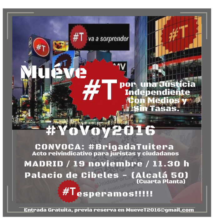 Acto reivindicativo para juristas y ciudadanos #yovoy2016 #T