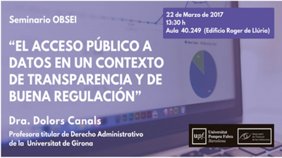 El acceso público a datos en un contexto de transparencia y de buena regulación