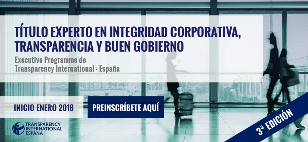 Título Experto en Integridad Corporativa, Transparencia y Buen Gobierno