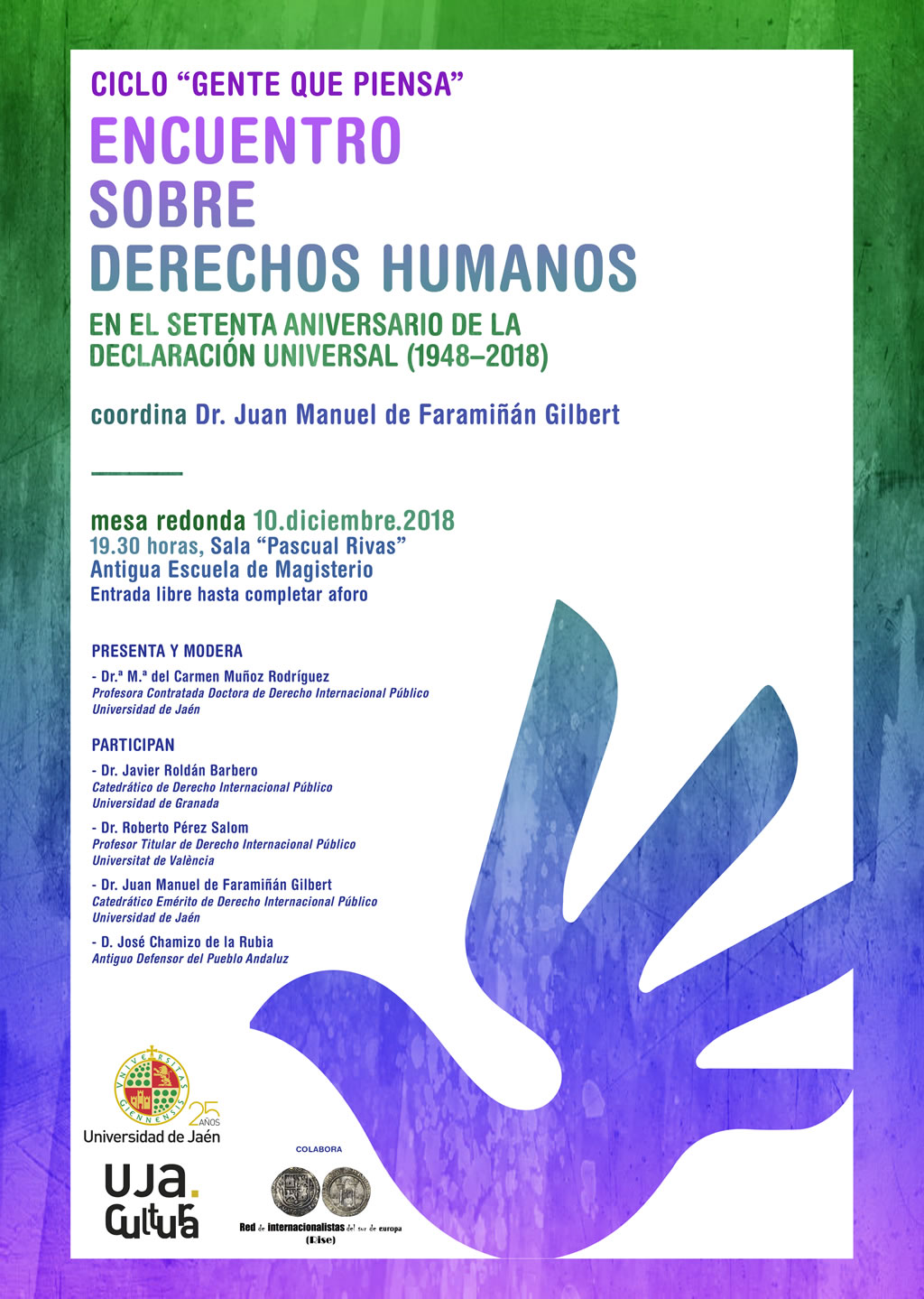 Encuentro sobre derechos humanos en el setenta aniversario de la Declaración Universal