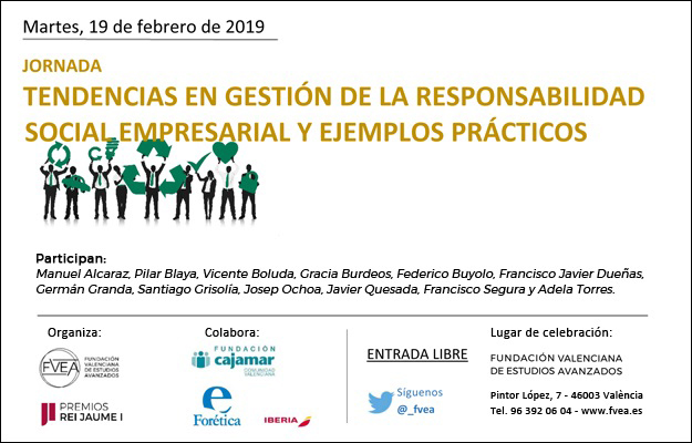 Jornada sobre tendencias en gestión de la responsabilidad social empresarial y ejemplos prácticos