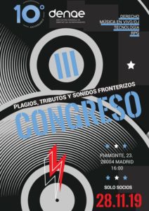 III Congreso DENAE: Plagios, Tributos y Sonidos fronterizos