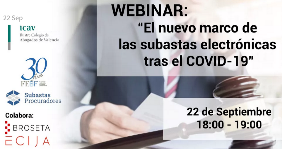 Webinar: El nuevo marco de las subastas electrónicas tras el COVID-19 