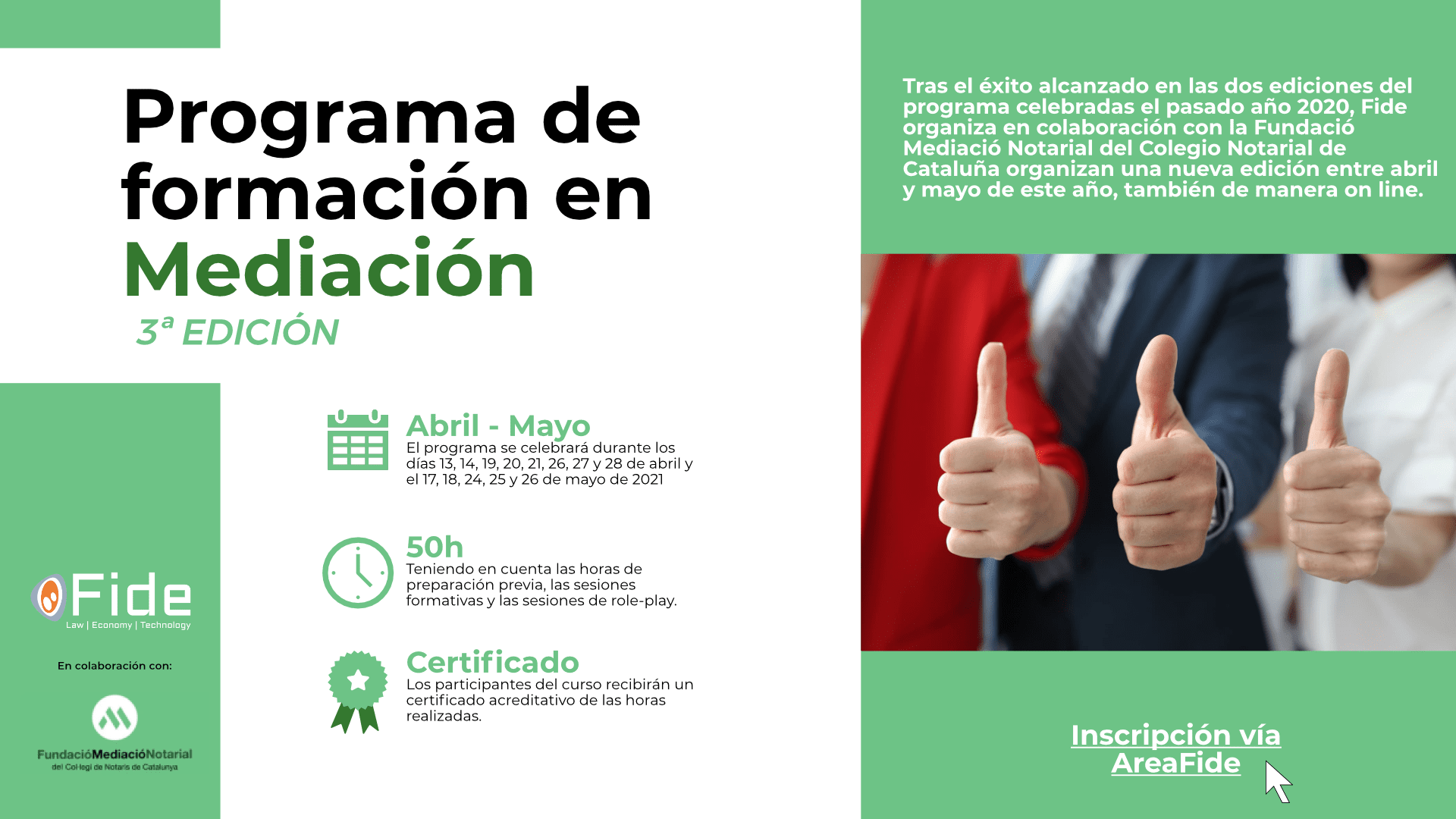 III Edición Programa de Formación en Mediación