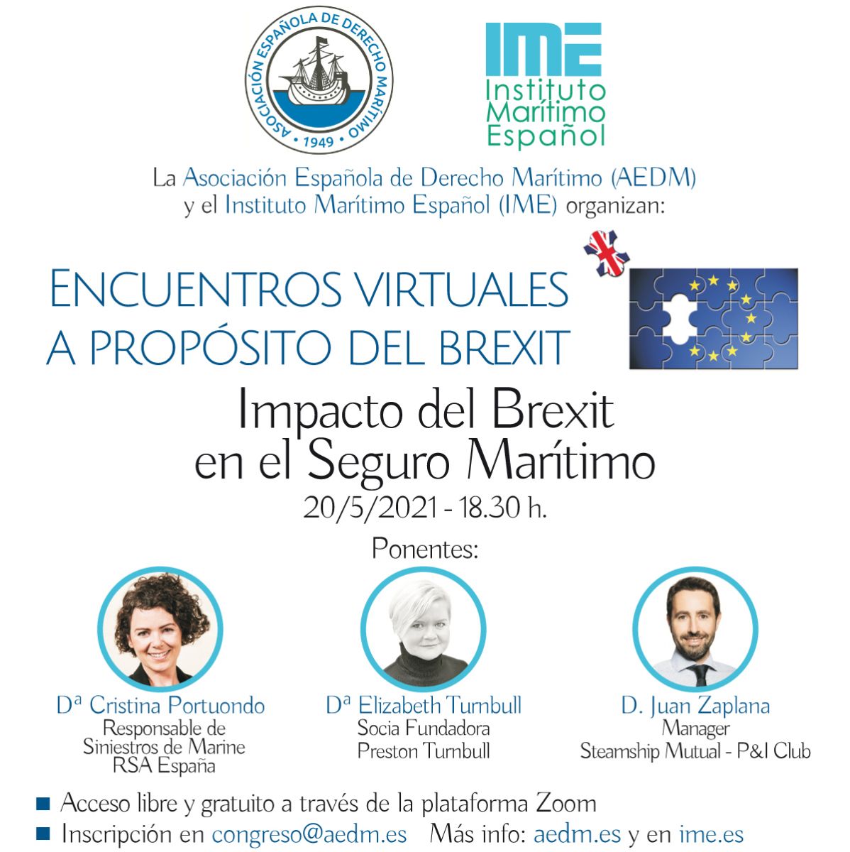 Webinar sobre el Brexit y Seguros Marítimos