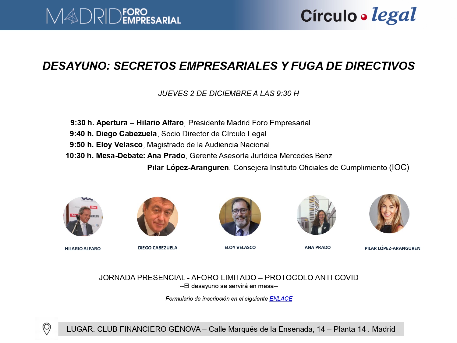 Desayuno. Secretos empresariales y fuga de directivos