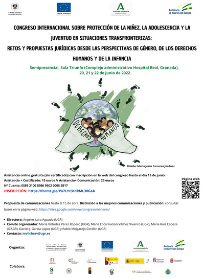 Congreso internacional sobre Protección de la niñez, adolescencia y juventud en situaciones transfronterizas: retos y propuestas jurídicas desde las perspectivas de género, de los derechos humanos y de la infancia