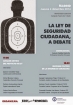  Jornada La Ley de seguridad ciudadana, a debate