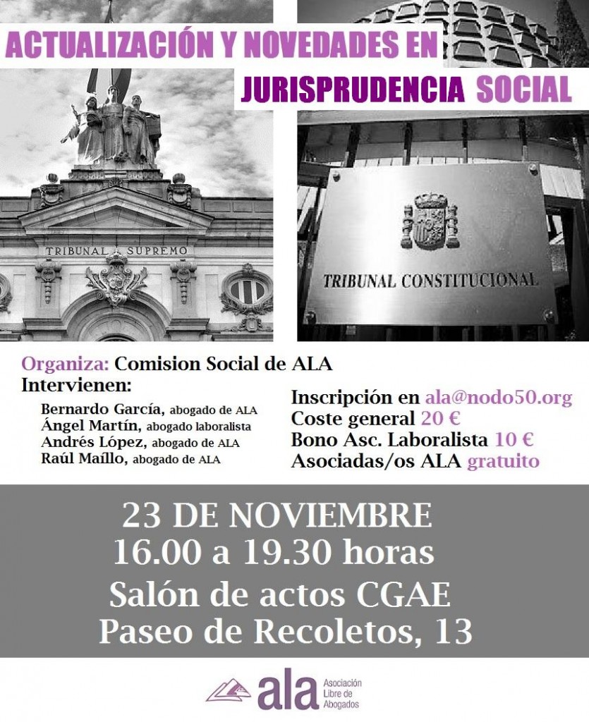 Curso de Actualización y novedades en Jurisprudencia Social