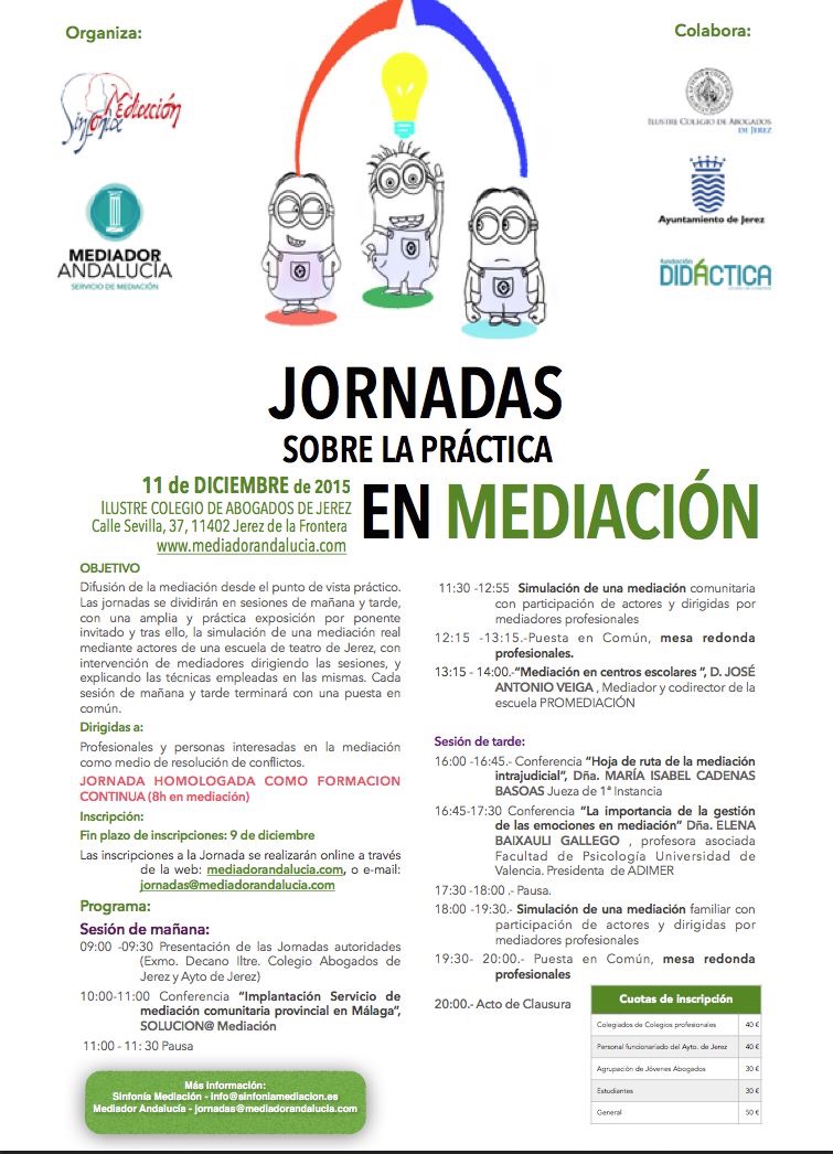 I Jornada Sobre la Práctica en Mediación