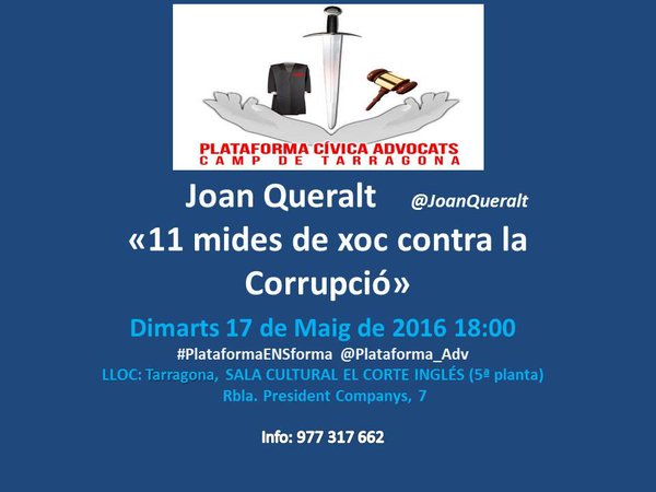 11 mides de xoc contra la corrupció