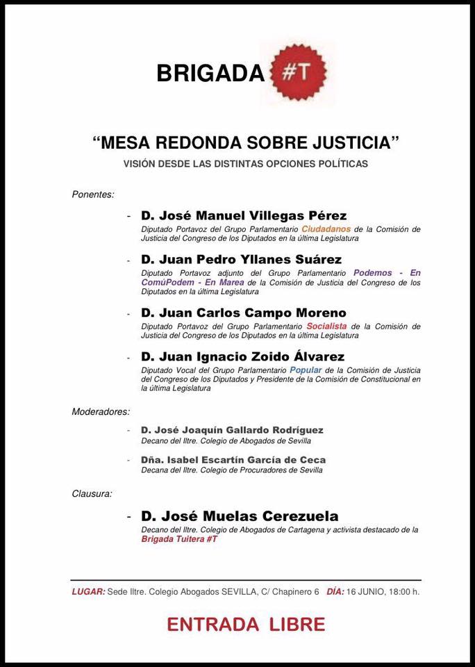 Mesa redonda sobre Justicia